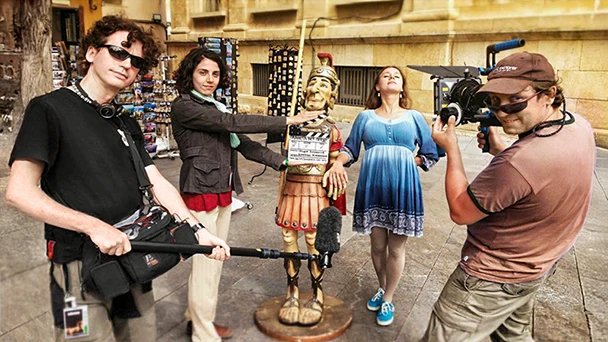 במהלך צילומי תוכנית הטלוויזיה 'פלנטה ללא דעות קדומות' בטרגונה